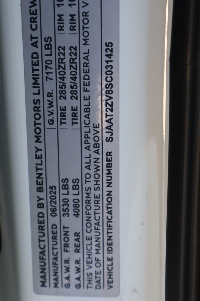 2025 Bentley Bentayga Base