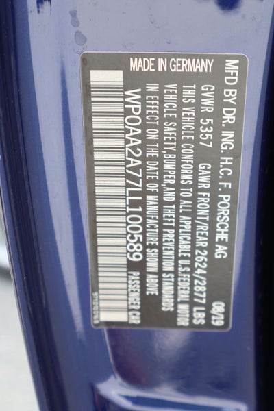 2020 Porsche Panamera 4