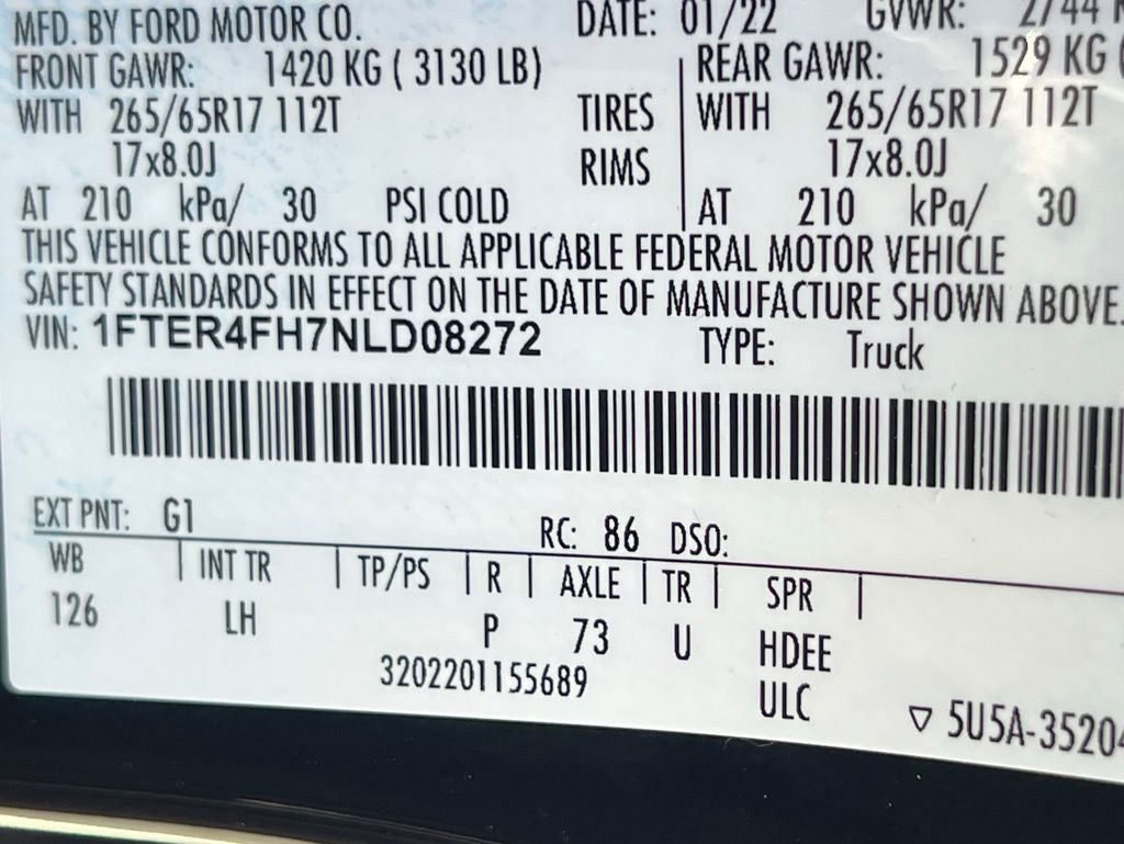 2022 Ford Ranger XLT