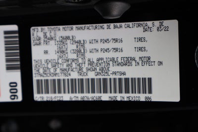 2022 Toyota Tacoma SR5 V6