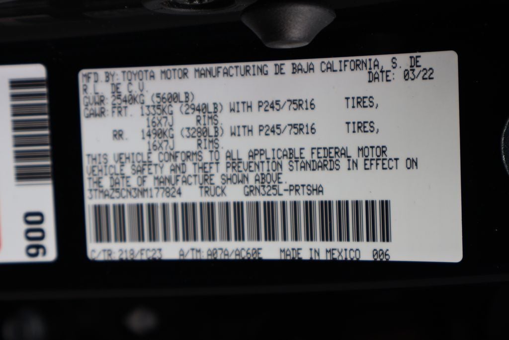 2022 Toyota Tacoma SR5 V6