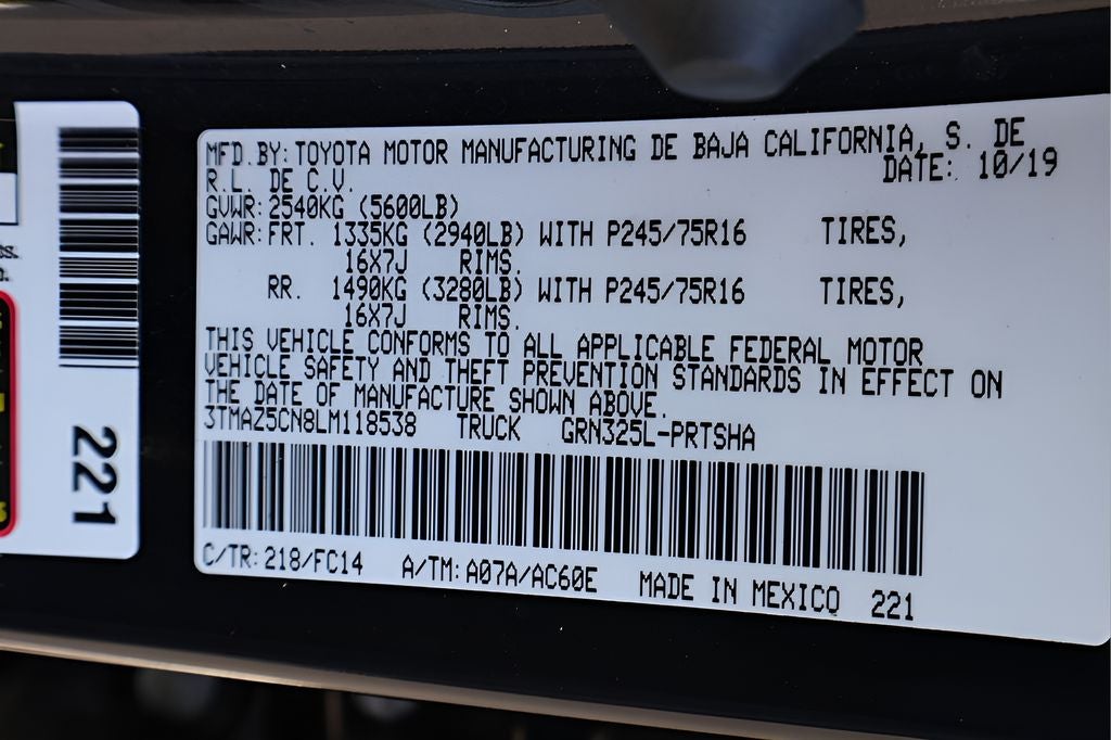 2020 Toyota Tacoma SR5 V6