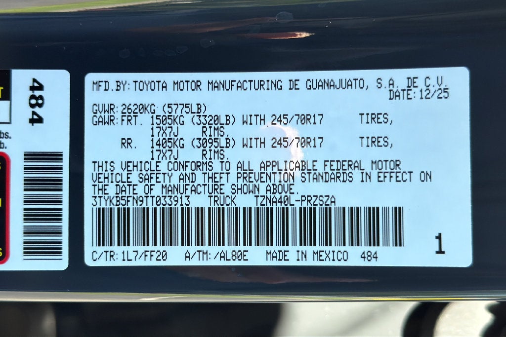 2026 Toyota Tacoma SR5