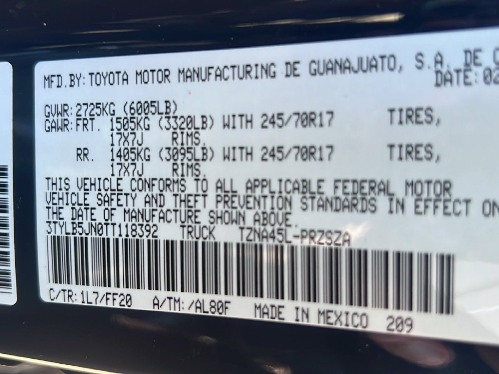 2026 Toyota Tacoma SR5
