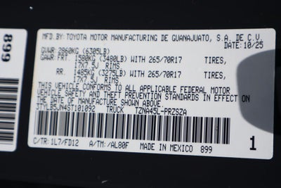 2025 Toyota Tacoma TRD Off-Road