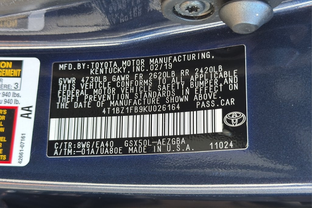 2019 Toyota Avalon XLE