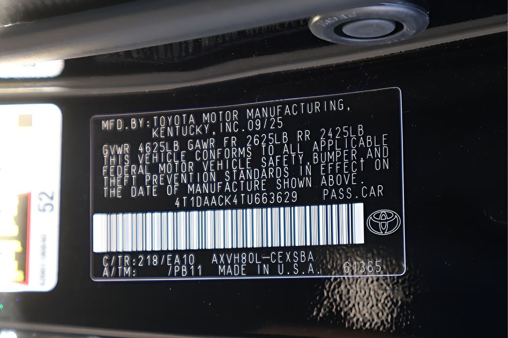 2026 Toyota Camry SE