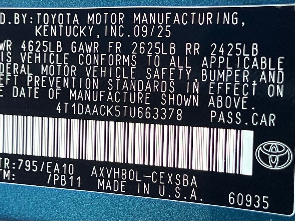 2026 Toyota Camry SE