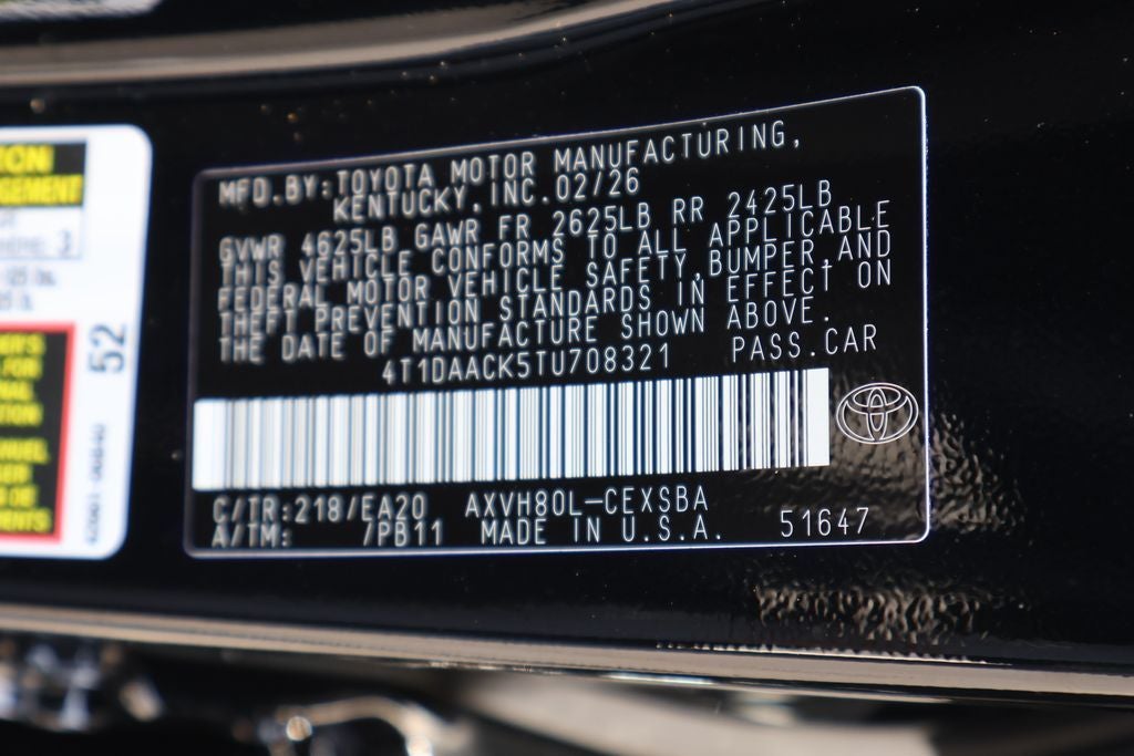 2026 Toyota Camry SE