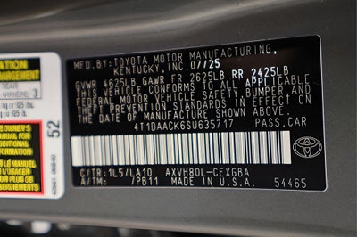 2025 Toyota Camry XLE