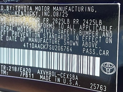 2025 Toyota Camry Base