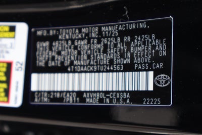 2026 Toyota Camry SE