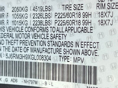 2016 Honda CR-V Touring