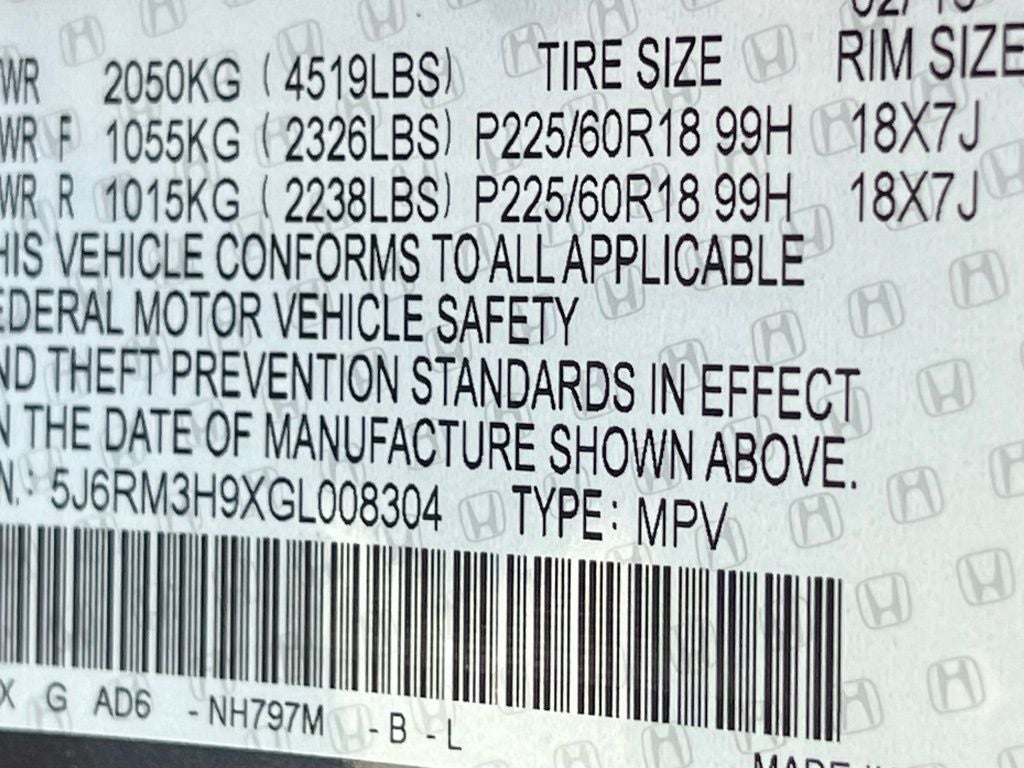 2016 Honda CR-V Touring