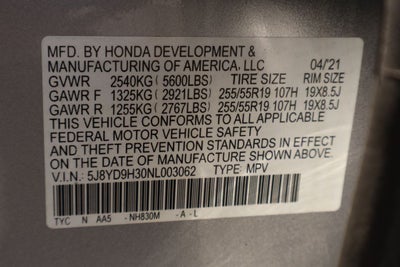 2022 Acura MDX 3.5L