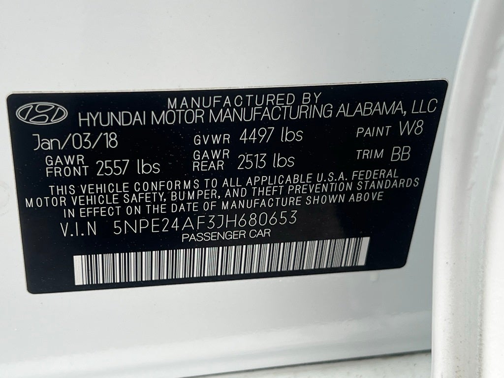 2018 Hyundai Sonata SE