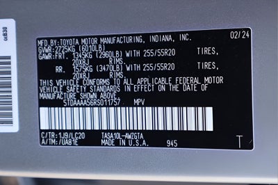 2024 Toyota Grand Highlander Limited