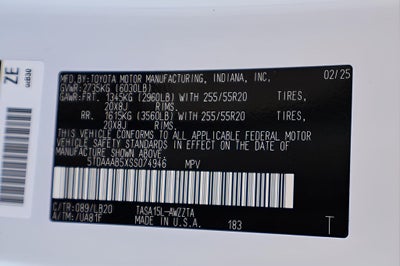 2025 Toyota Grand Highlander Platinum