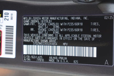 2025 Toyota Sienna Limited 7 Passenger