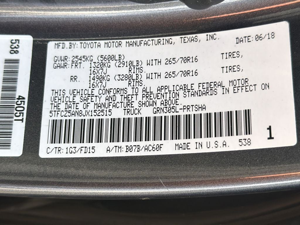 2018 Toyota Tacoma TRD Off-Road V6