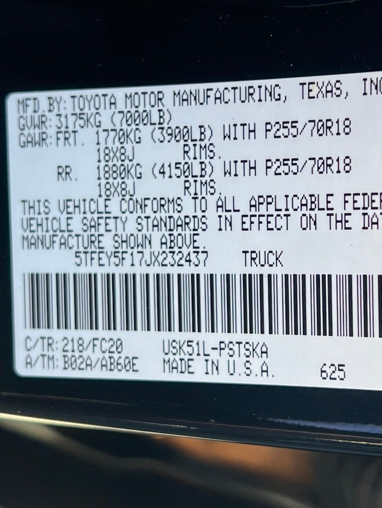 2018 Toyota Tundra SR5 CrewMax