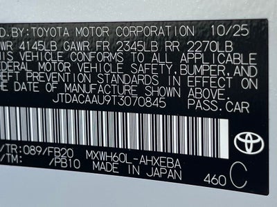 2026 Toyota Prius LE