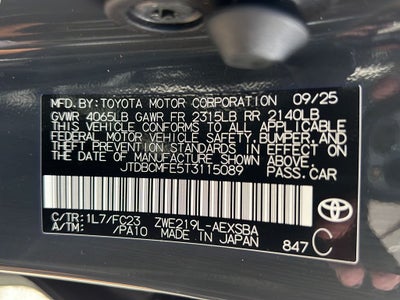 2026 Toyota Corolla Hybrid SE