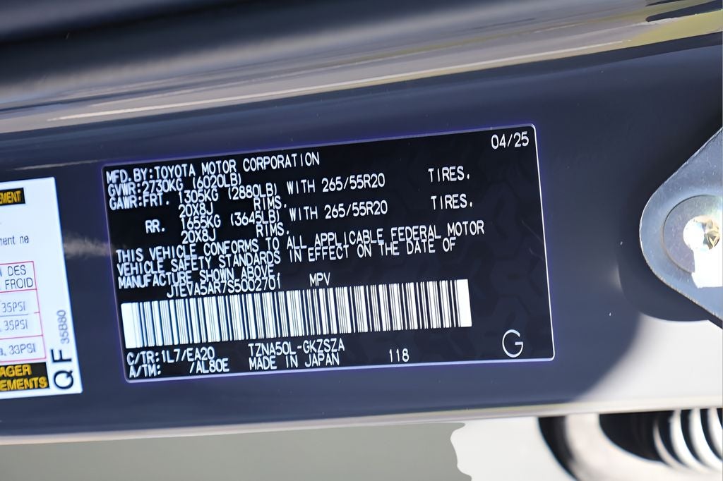 2025 Toyota 4Runner TRD Sport Premium