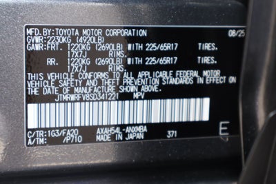 2025 Toyota RAV4 Hybrid XLE