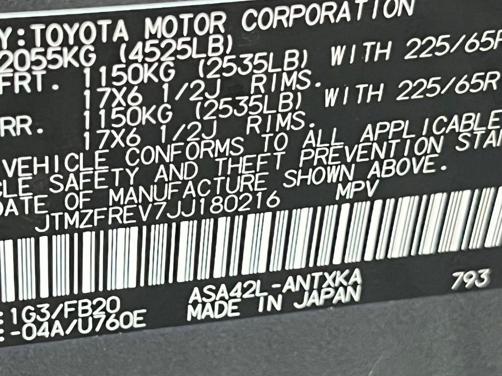 2018 Toyota RAV4 LE