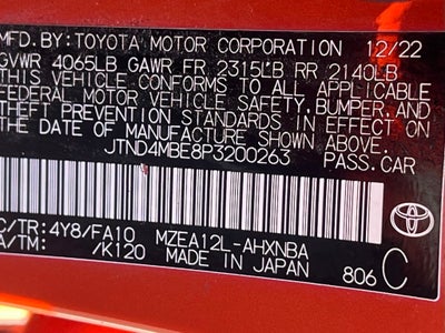 2023 Toyota Corolla Hatchback SE