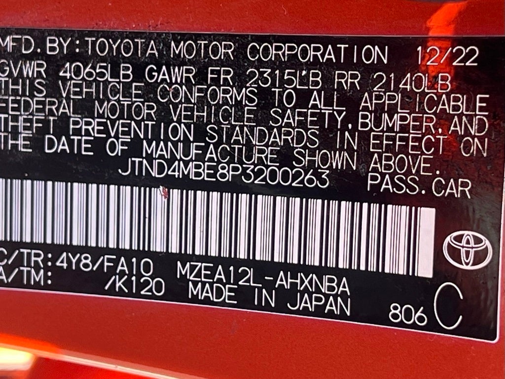 2023 Toyota Corolla Hatchback SE