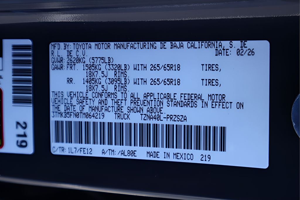 2026 Toyota Tacoma TRD Sport