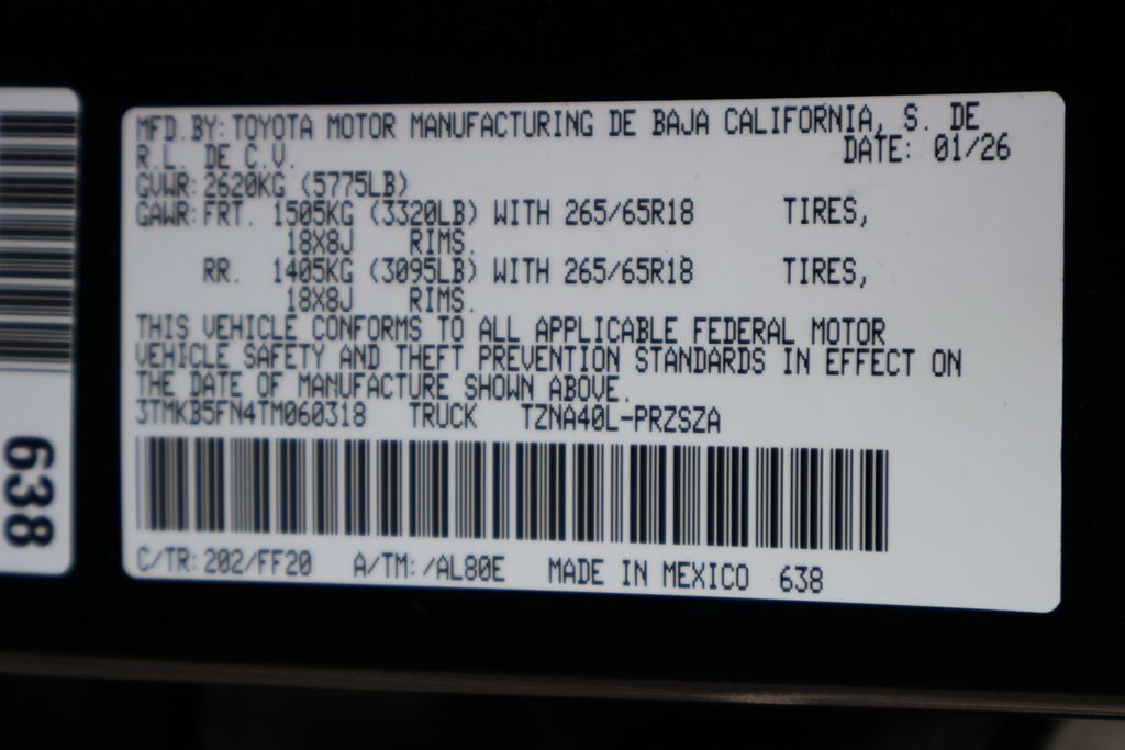 2026 Toyota Tacoma SR5