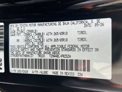 2026 Toyota Tacoma TRD Sport
