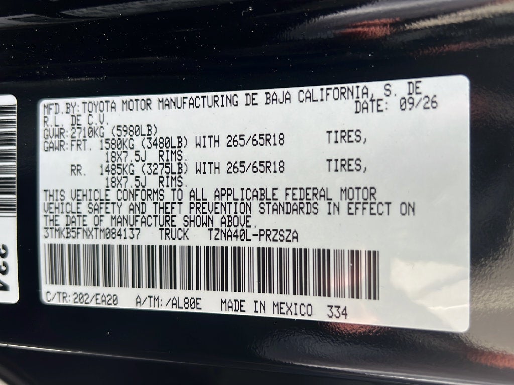 2026 Toyota Tacoma TRD Sport