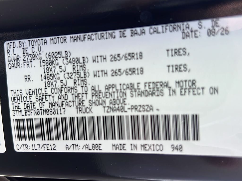 2026 Toyota Tacoma TRD Sport