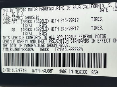 2026 Toyota Tacoma SR5