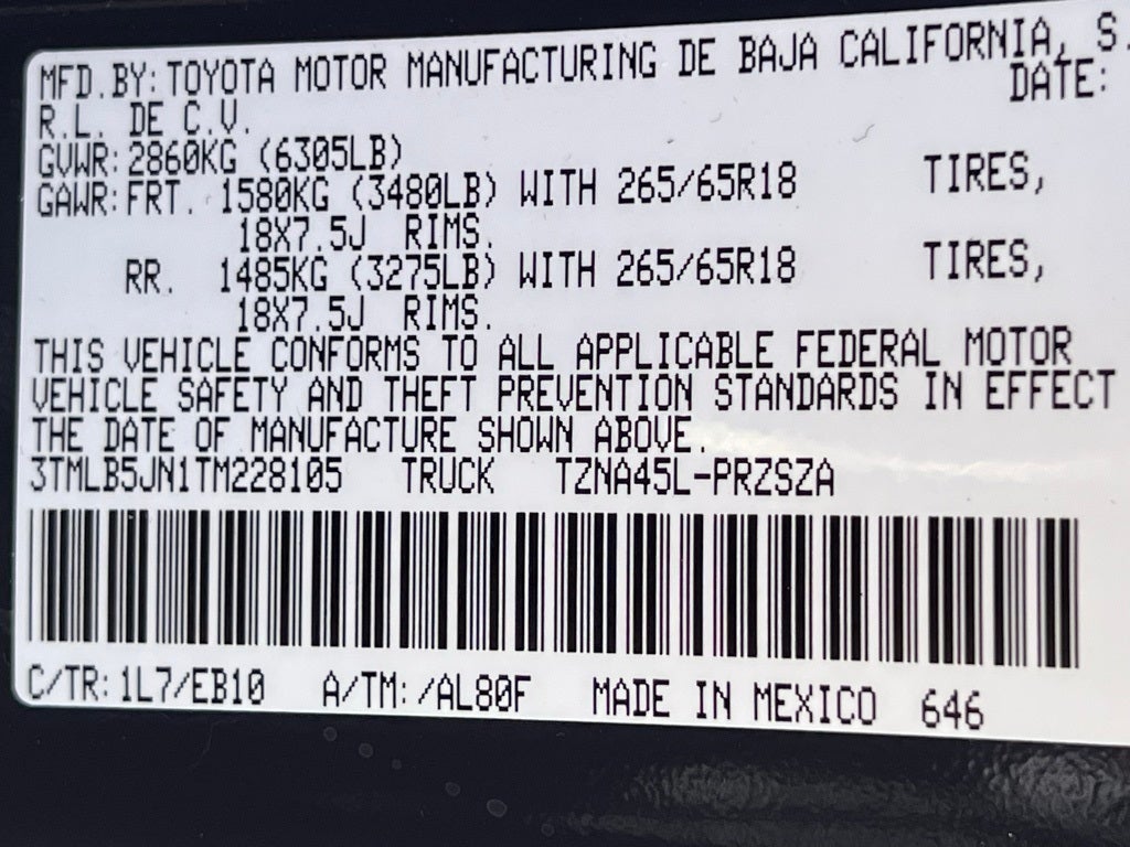 2026 Toyota Tacoma Limited