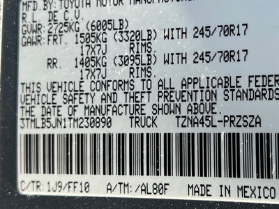 2026 Toyota Tacoma SR5