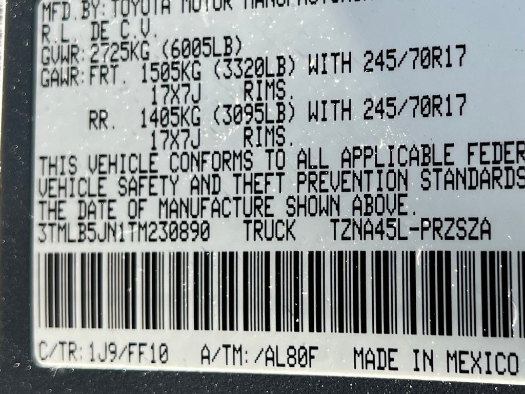 2026 Toyota Tacoma SR5