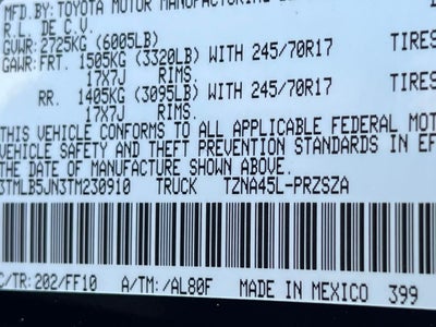 2026 Toyota Tacoma SR5