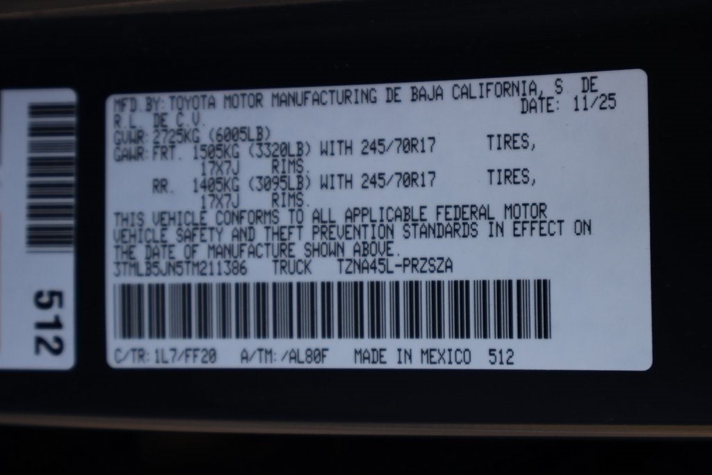 2026 Toyota Tacoma SR5