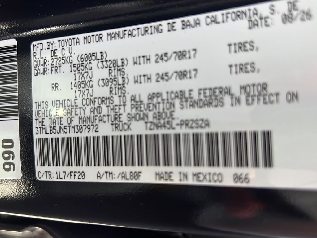 2026 Toyota Tacoma SR5