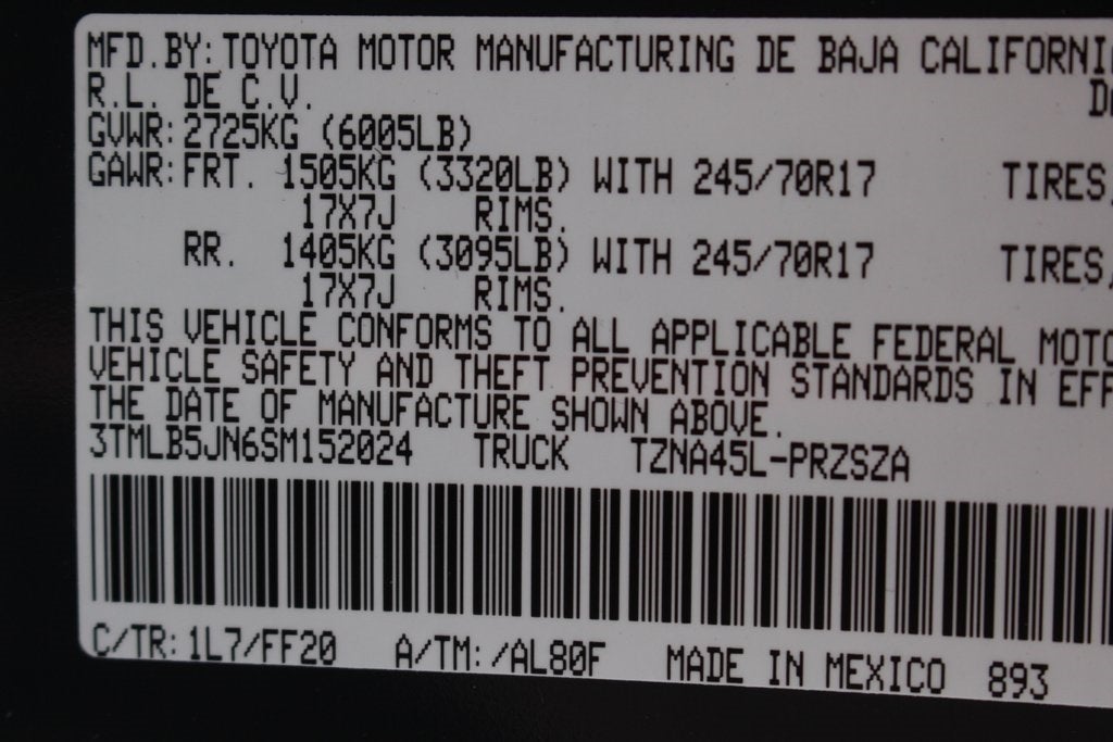 2025 Toyota Tacoma SR5