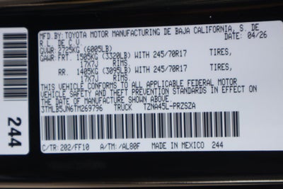 2026 Toyota Tacoma SR5