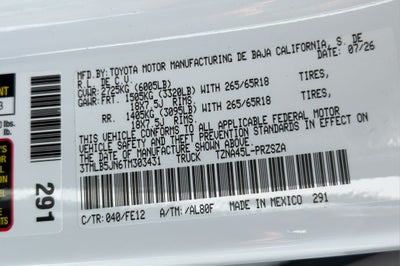 2026 Toyota Tacoma TRD Sport