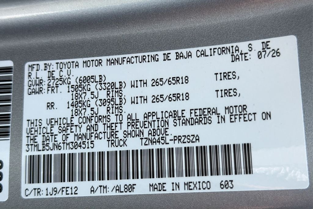 2026 Toyota Tacoma TRD Sport