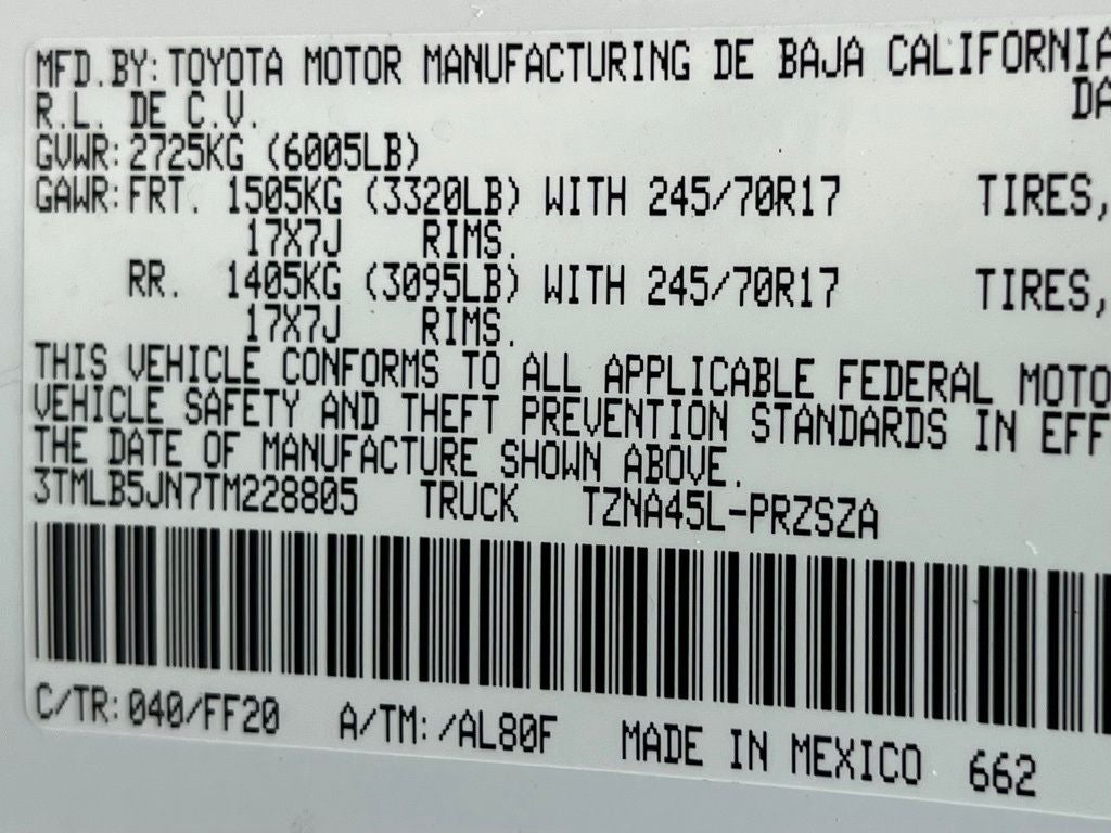 2026 Toyota Tacoma SR5