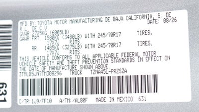 2026 Toyota Tacoma SR5